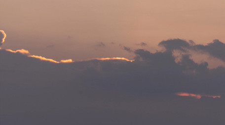 自然震撼天空日落云层变化延时