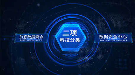 粒子科技分类文字展示AE模板