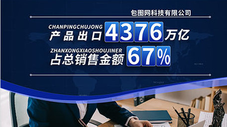 科技企业数据图文展示AE模板