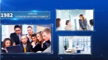 企业科技商务多图文展示AE模板