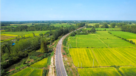 乡村振兴新农村乡村农田4k航拍