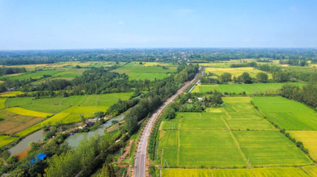 乡村振兴新农村乡村农田4k航拍