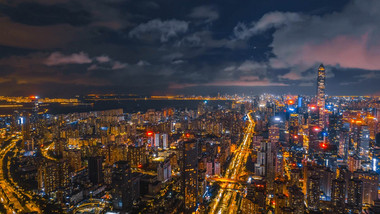 震撼深圳福田CBD<strong>夜景</strong>8K延时
