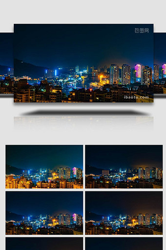 震撼俯瞰海南三亚城市8K延时图片