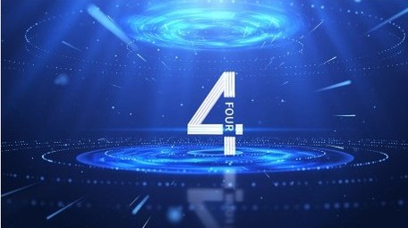 科技企业年会倒计时开场片头