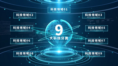 科技分类ae模板展示