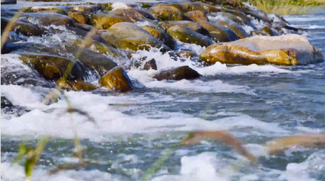山水岩石流水山间溪流自然4K