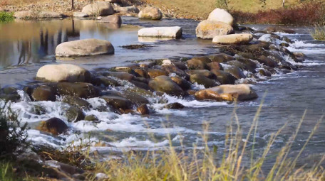 山水岩石流水山间溪流自然4K