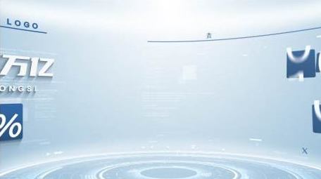 简洁企业数据4k展示AE模板