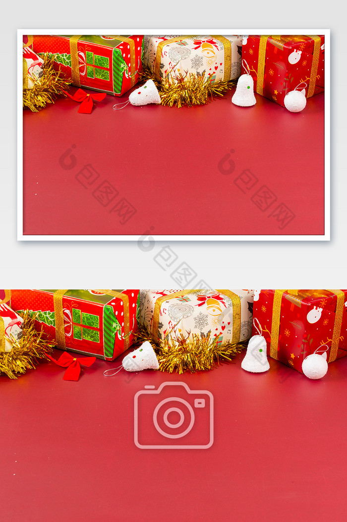 圣诞节装饰礼物盒节日背景图片图片