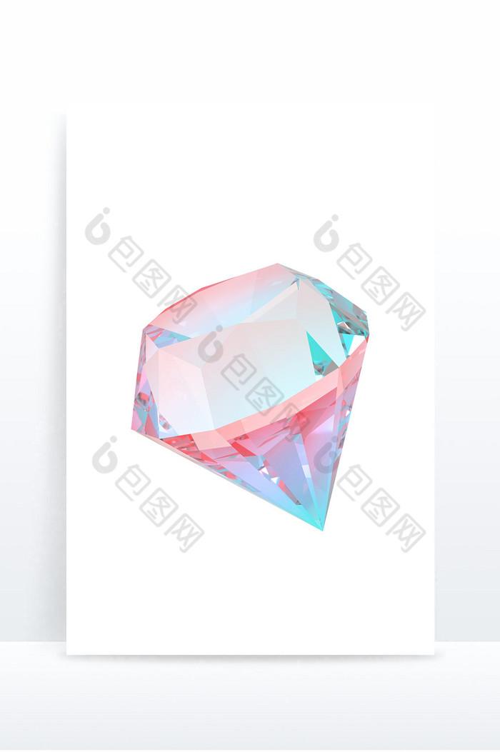 酸性钻石3D元素图片图片