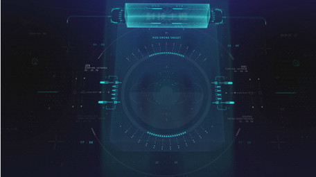 科技网络HUD元素AE模板