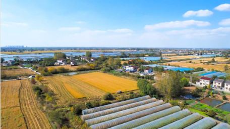 美丽<strong>乡村</strong>丰收农业机械化4K航拍