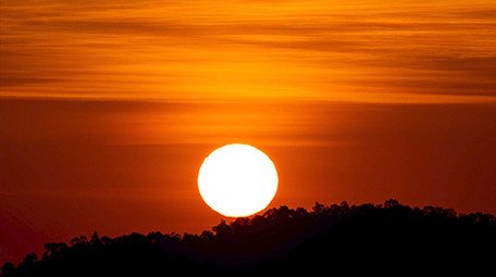 唯美日出太阳延时4K