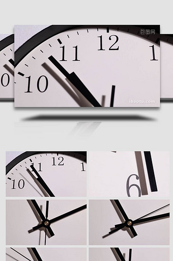 时钟时间流逝延时概念实拍4k图片