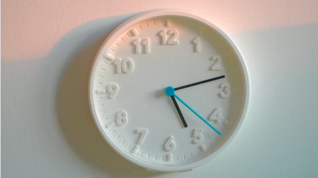 简约时尚时钟时针实拍视频