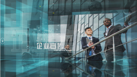 科技三维商务图文AE模板