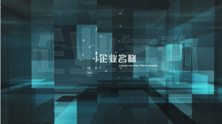 科技三维商务图文AE模板