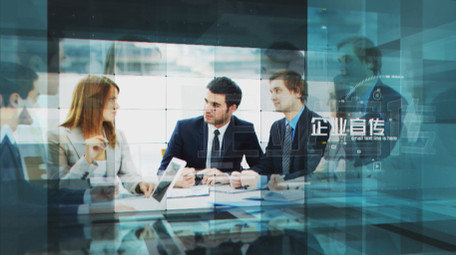 科技三维商务图文AE模板