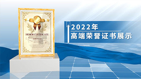 荣誉授权证书ae模板展示