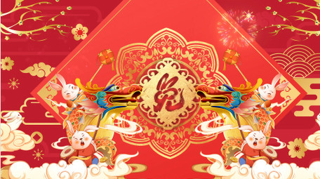 4K新春佳节喜庆背景AE模板