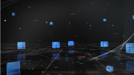 企业商务黑科技粒子背景AE模板