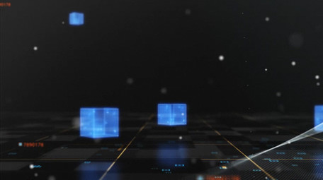 企业商务黑科技粒子背景AE模板