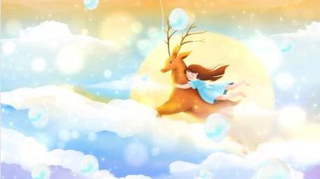 卡通梦幻背景视频素材AE模板