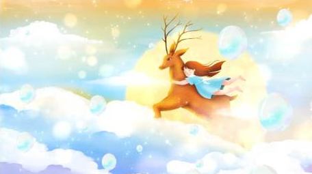 卡通梦幻背景视频素材AE模板