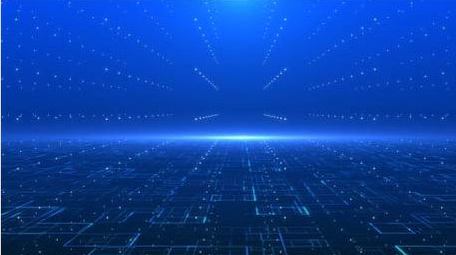 蓝色科技粒子数据互联网背景视频