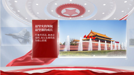 大气浅色调党政图文宣传AE模板