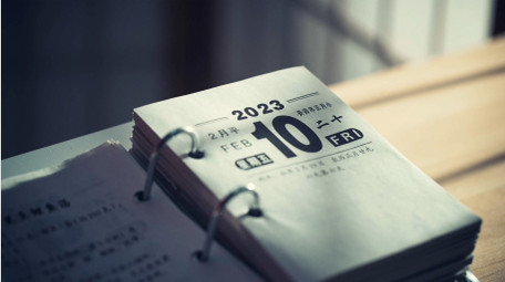 简约日历光影流传延时摄影实拍