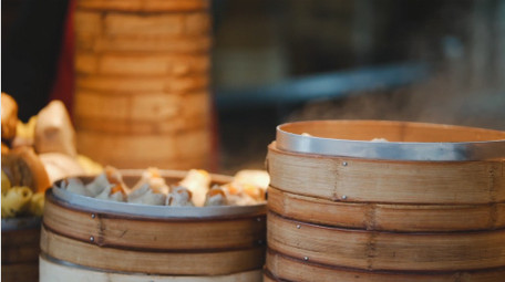 人文街头早点摊热气烟火气实拍