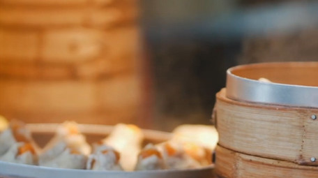 人文街头早点摊热气烟火气实拍