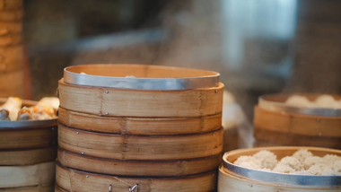 人文街头早点摊热气烟火气实拍