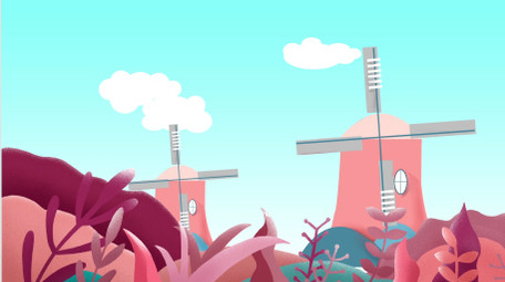 粉色糖果风背景视频AE模板