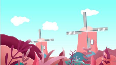 粉色糖果风背景视频AE模板