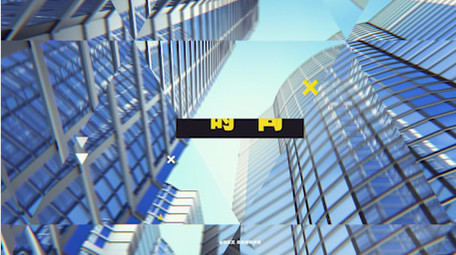 简洁图形城市<strong>快闪图文</strong>PR模板