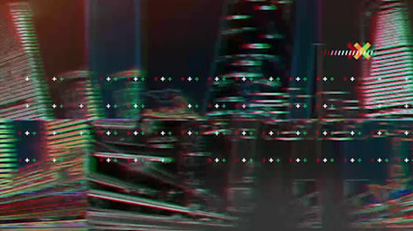 科技故障城市<strong>图文快闪</strong>PR模板