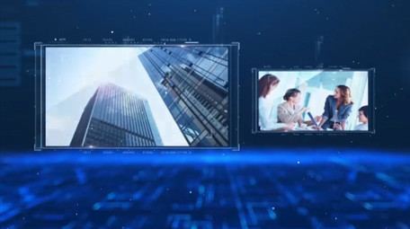 商务科技数据图文展示AE模板