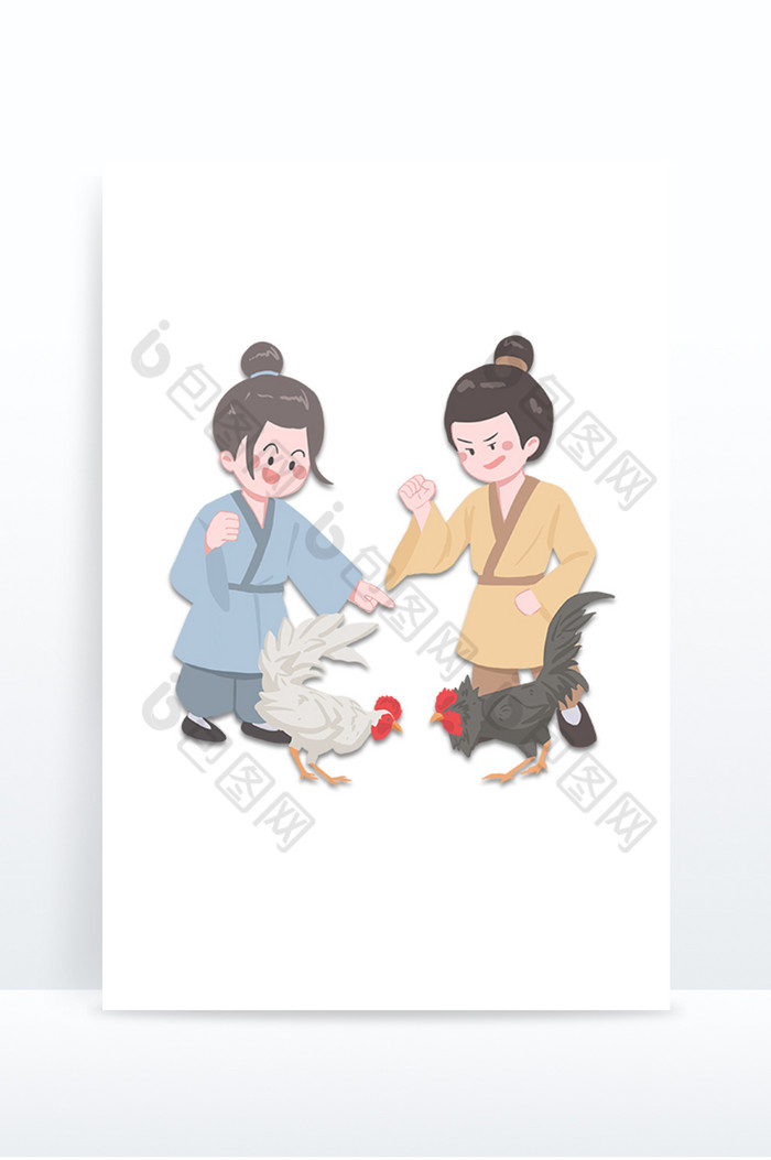 寒食节斗鸡民俗活动图片图片
