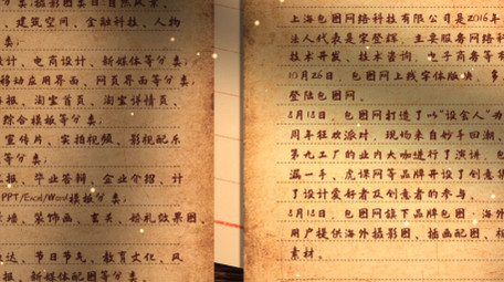 温馨复古家书片头AE模板