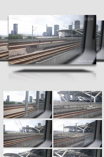 高铁车厢回家路上窗边实拍4k图片
