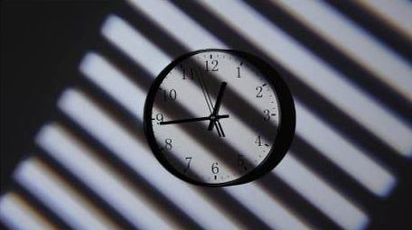 转动的时钟指针延时实拍4k