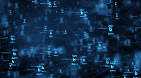 数字科技点线连接特效元素