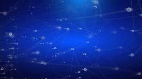 科技数据空间粒子可循环背景视频