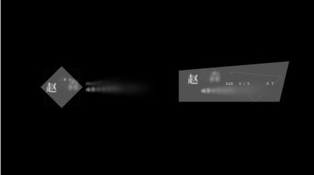 简约风黑白线条人名字幕条模板