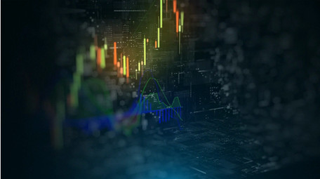 金融经济投资预测背景视频素材