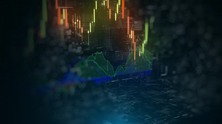 金融经济投资预测背景视频素材