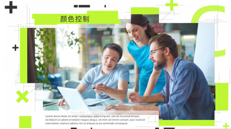 简约扁平化图形商务图文AE模板